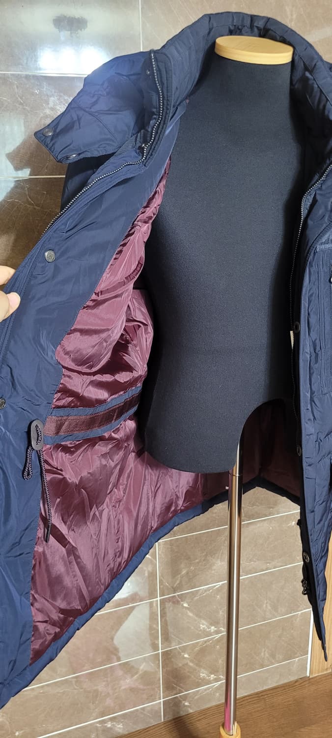 (남성105사이즈)OLZEN 남성 네이비 다운 패딩 상품이미지7