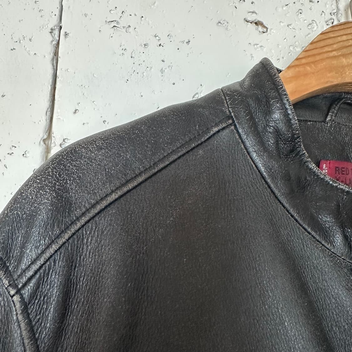 105 리바이스 가죽 자켓 블랙 상품이미지4