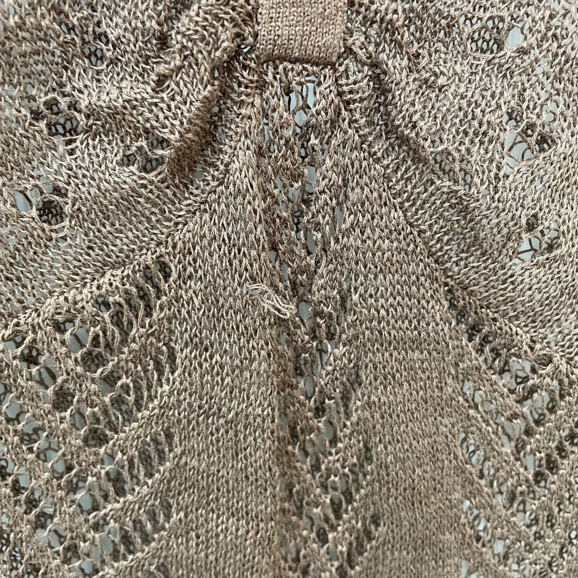 브라운 크로쉐 리본 니트 나시 보헤미안 페어리그런지 상품이미지5