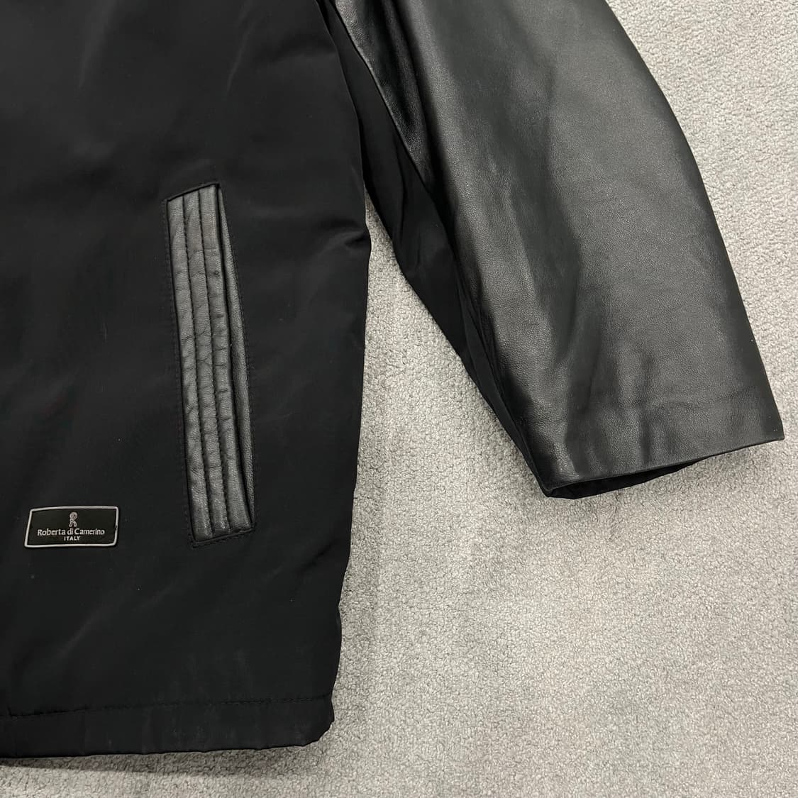 95 로베르타 디 까메리노 양가죽 믹스 레더자켓 상품이미지3