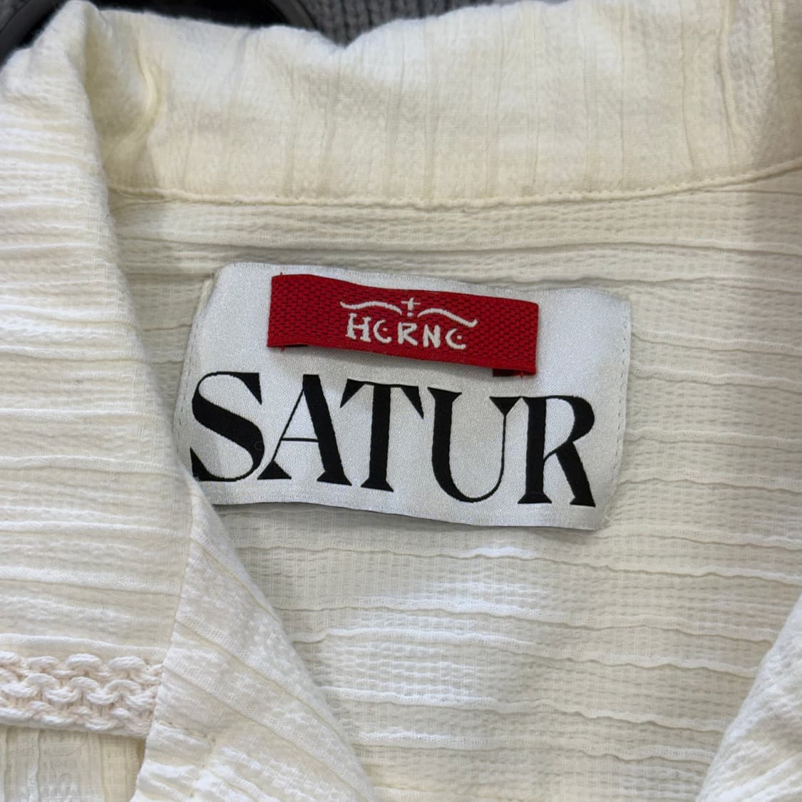 Satur 아이보리 반팔 셔츠 상품이미지3