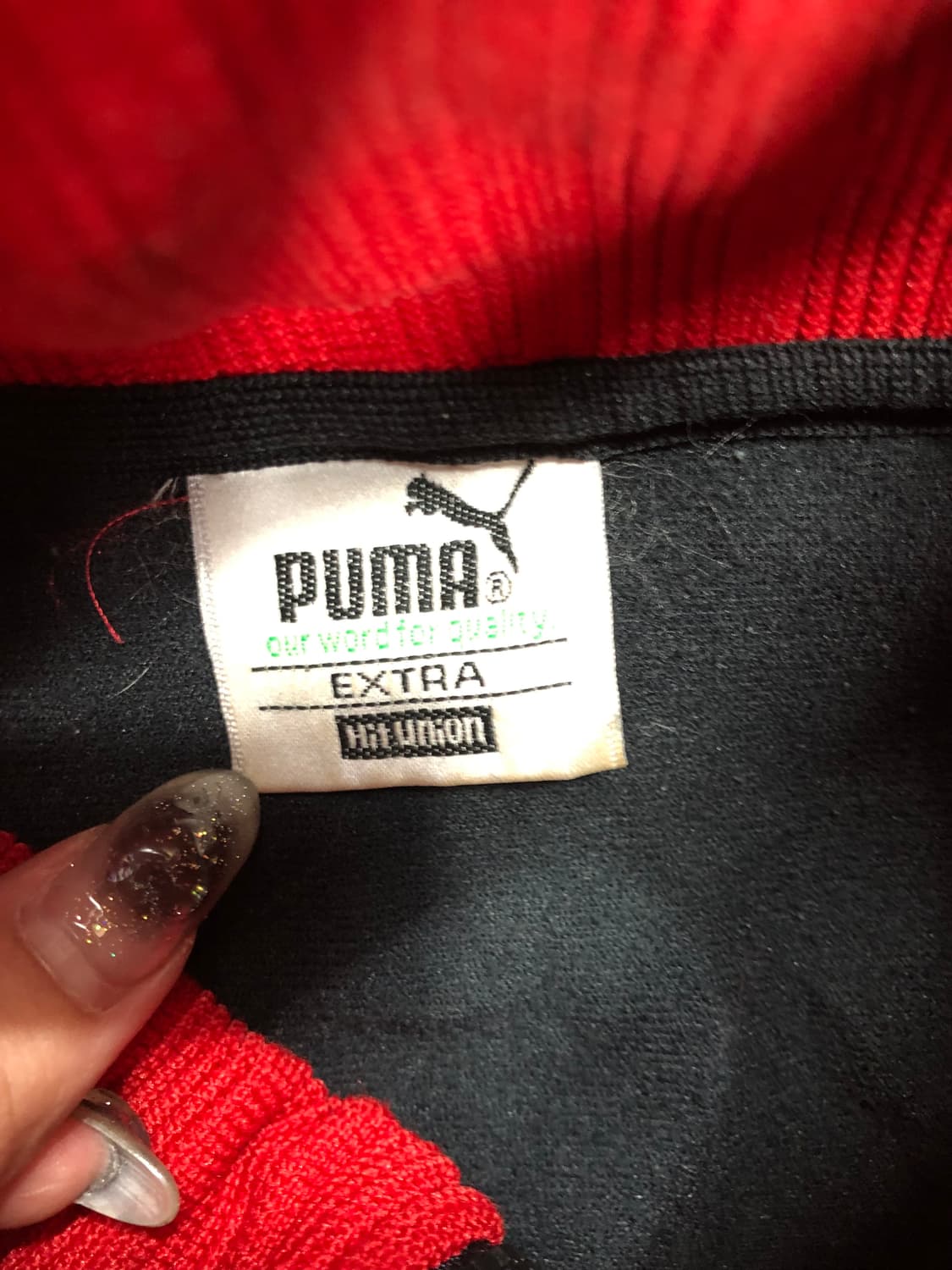 퓨마 올드스쿨 블랙 레드 져지 95  상품이미지9