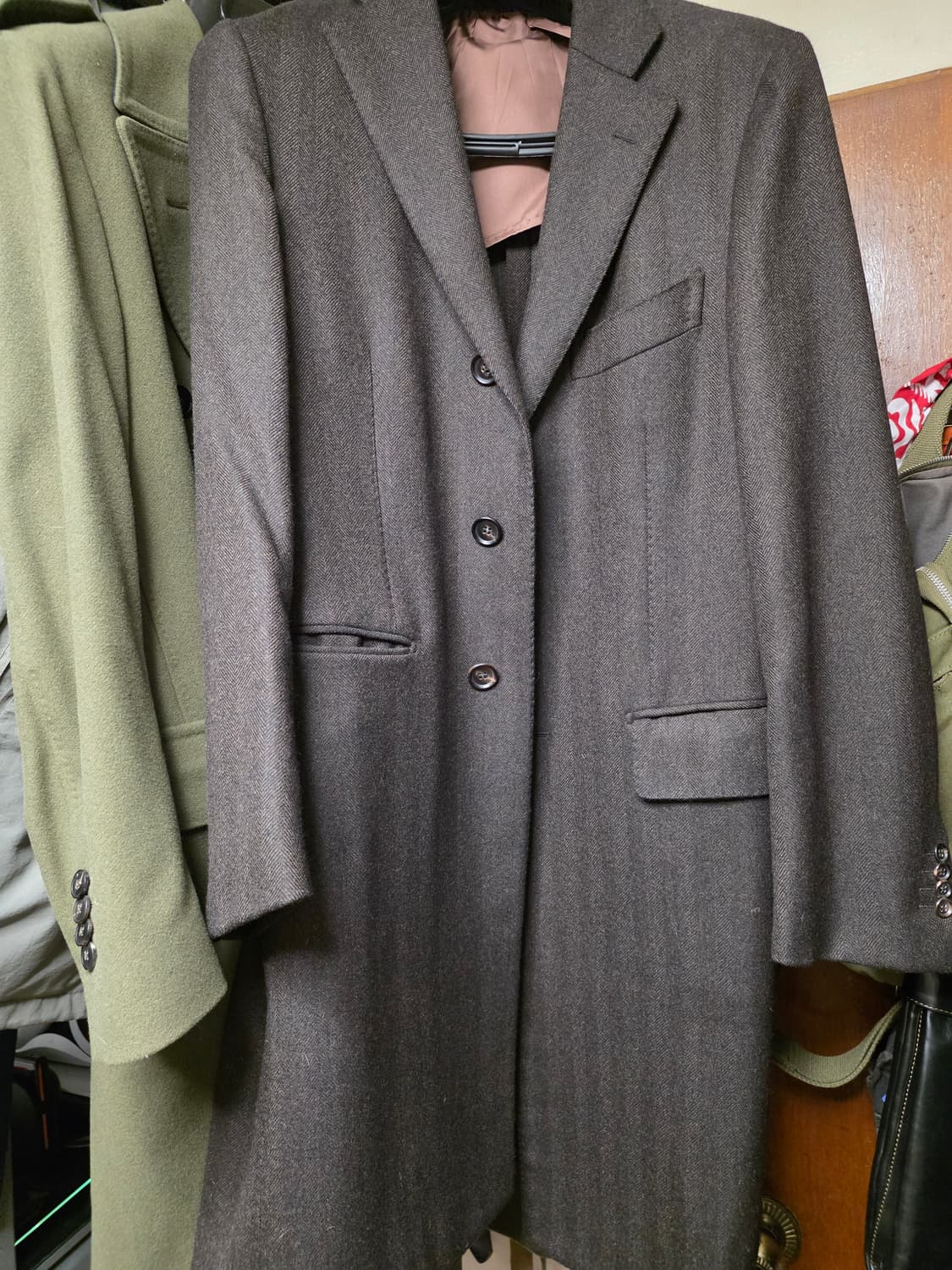 (48)링자켓 별주 헤링본 싱글코트 상품이미지1