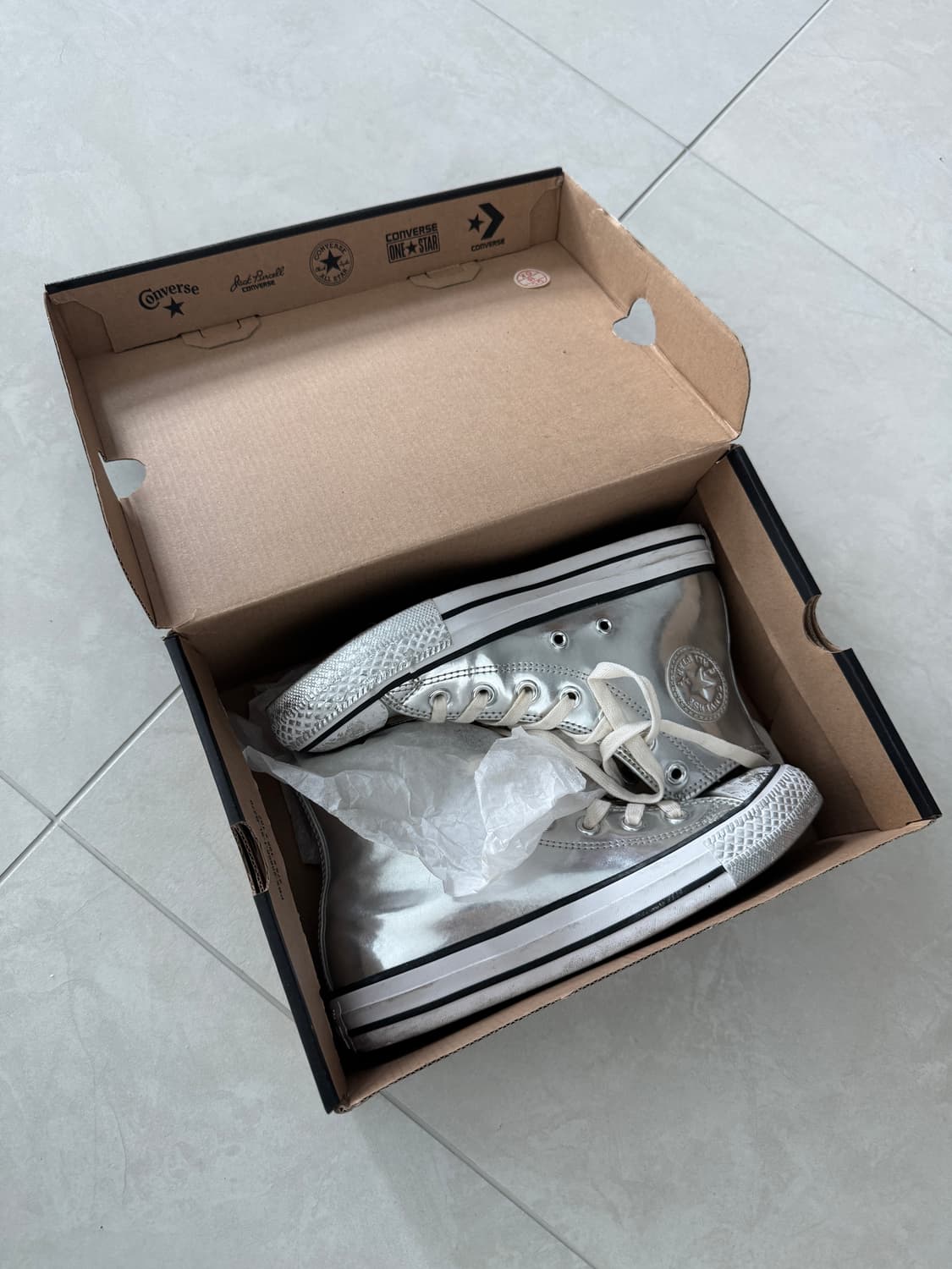 컨버스 척테일러 실버 HI 550288C 상품이미지3