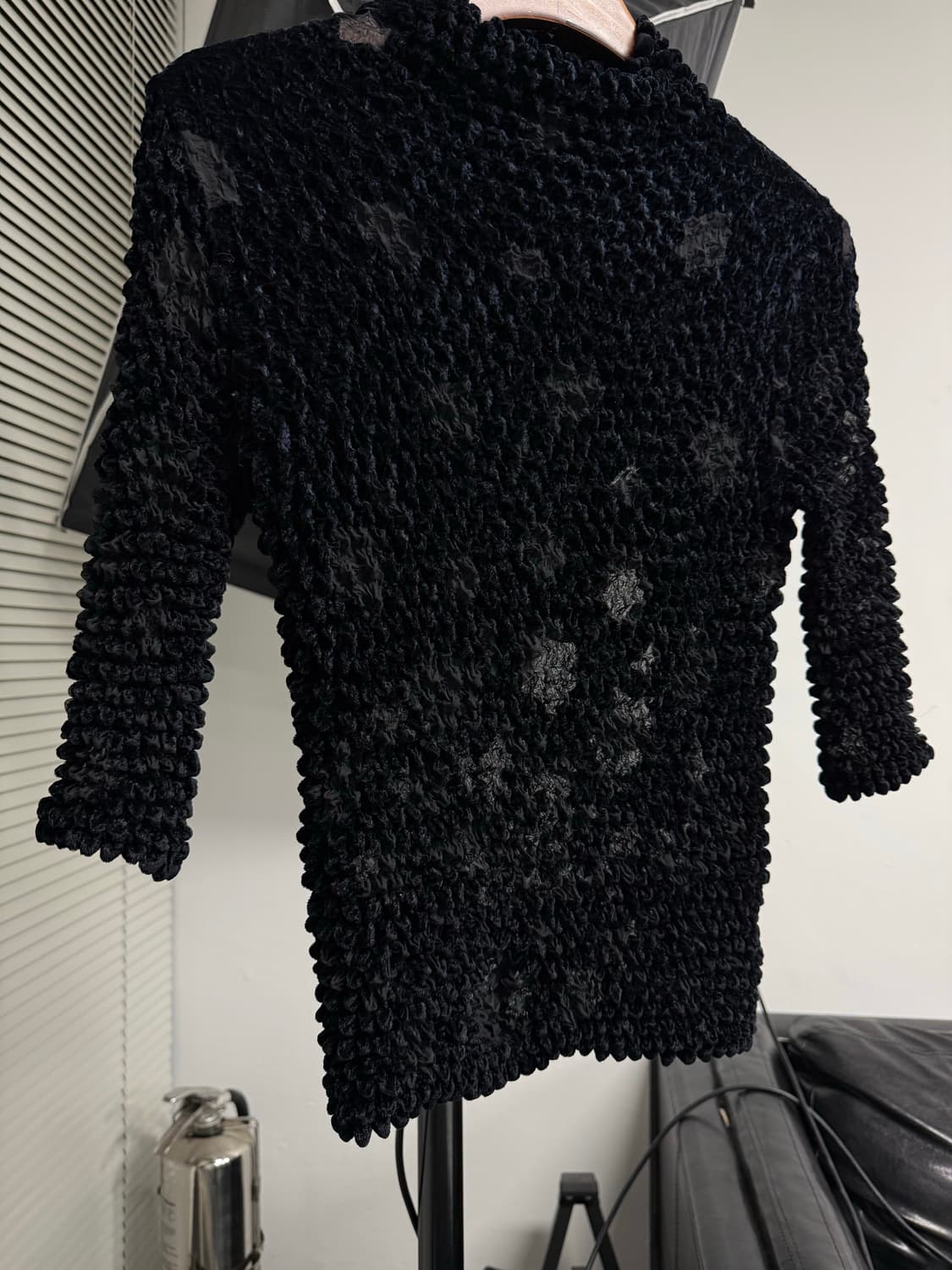 빈티지 팝콘 시어 탑 상품이미지4