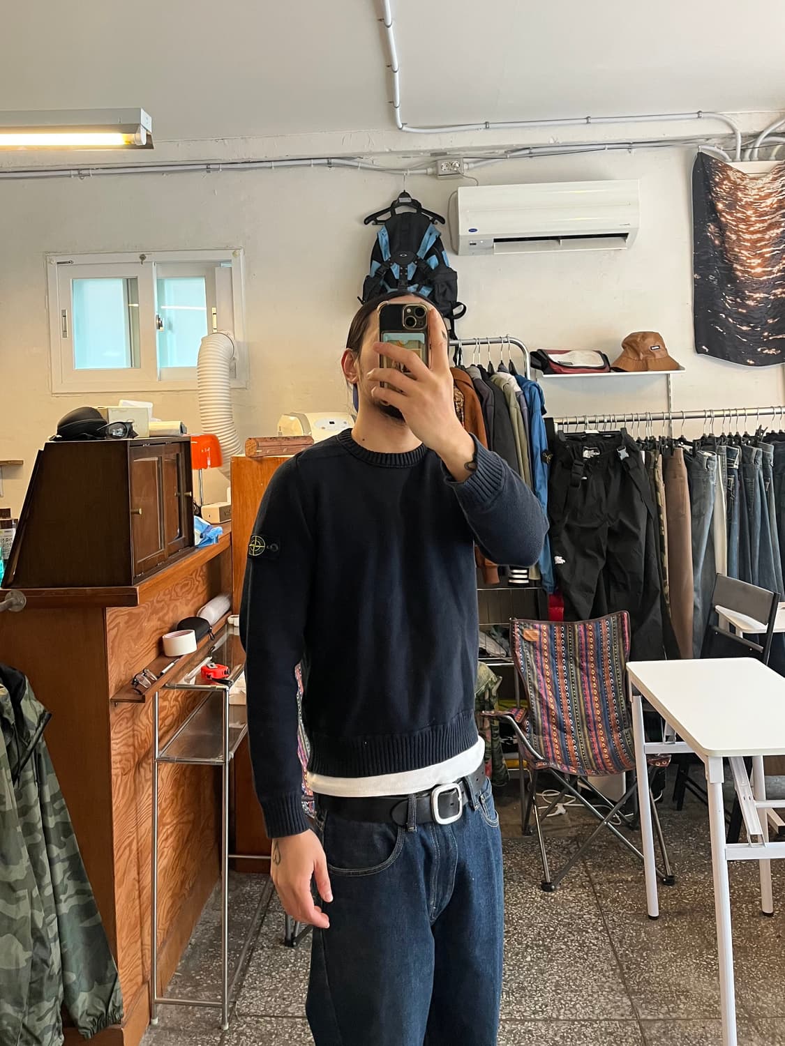 스톤아일랜드 네이비 니트 상품이미지2