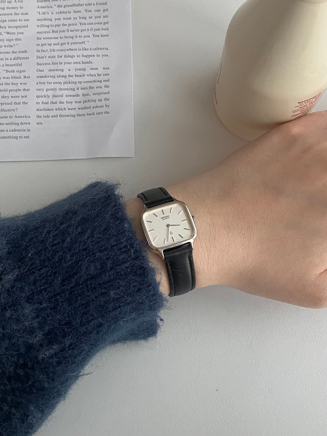 Seiko 스퀘어 쿼츠 상품이미지4