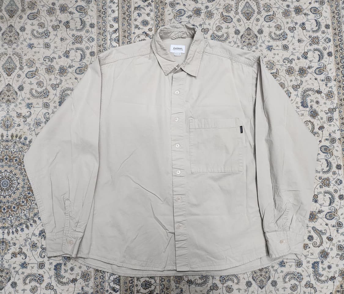 커버낫 연 베이지 셔츠 M (크게나옴) (100-105) 상품이미지1