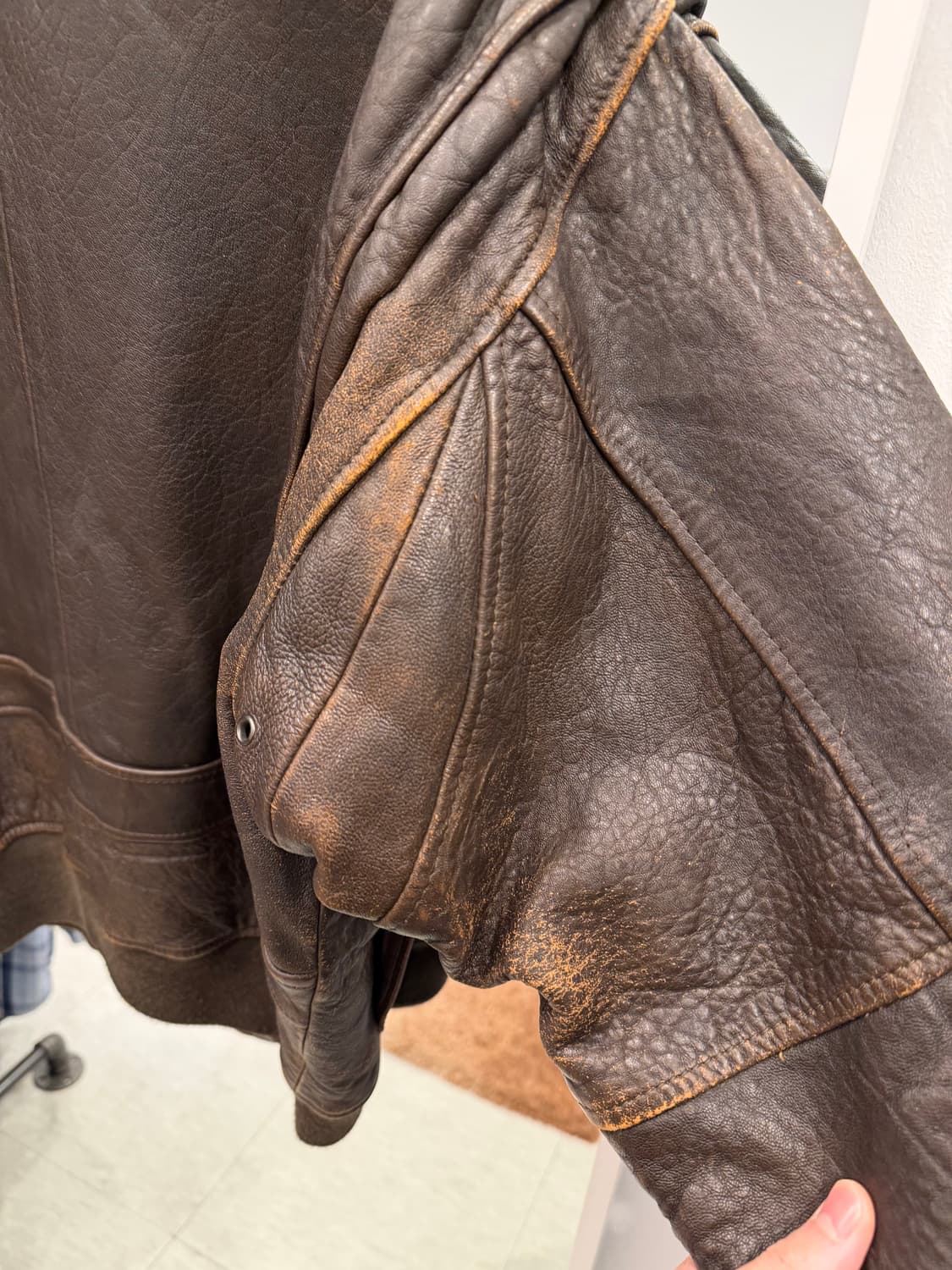 Avirex 아비렉스 미해군 G-1 레더 자켓 상품이미지7