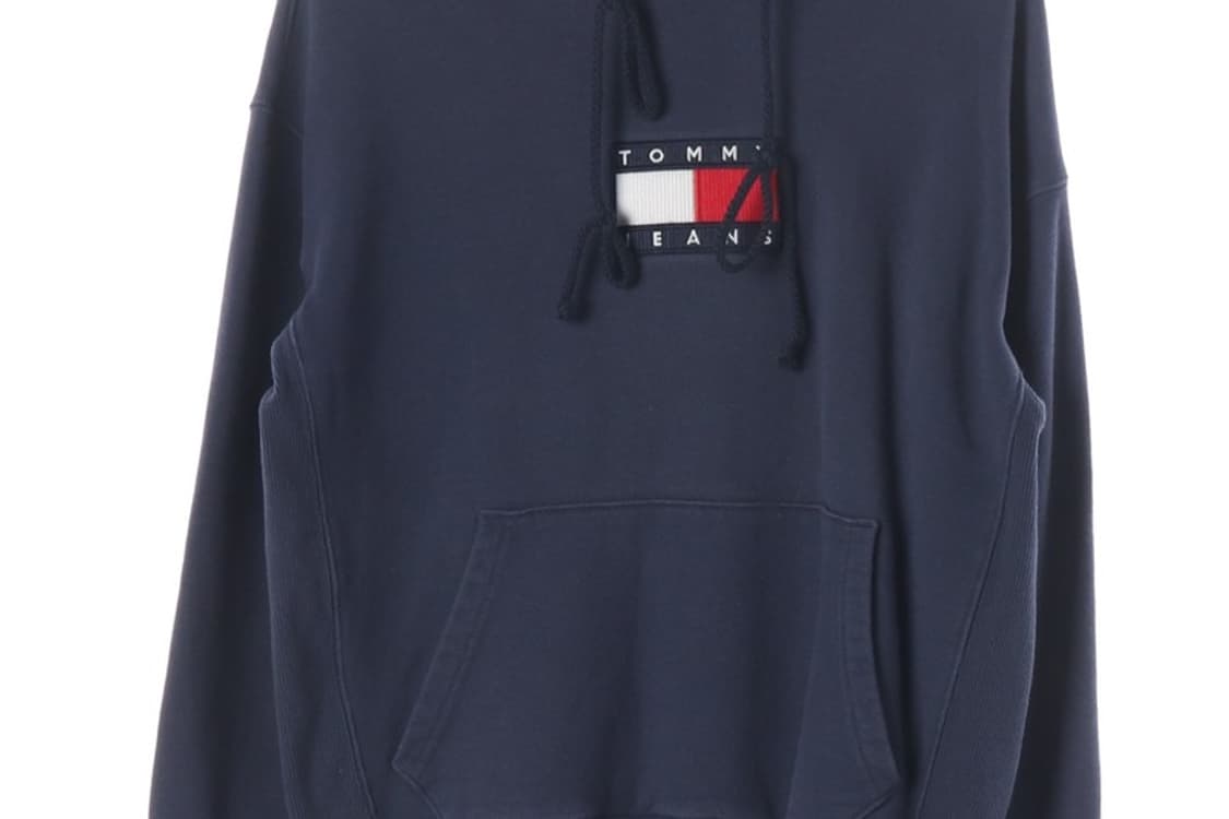 타미진스 센터 플래그 로고 네이비 후드티 S 상품이미지4