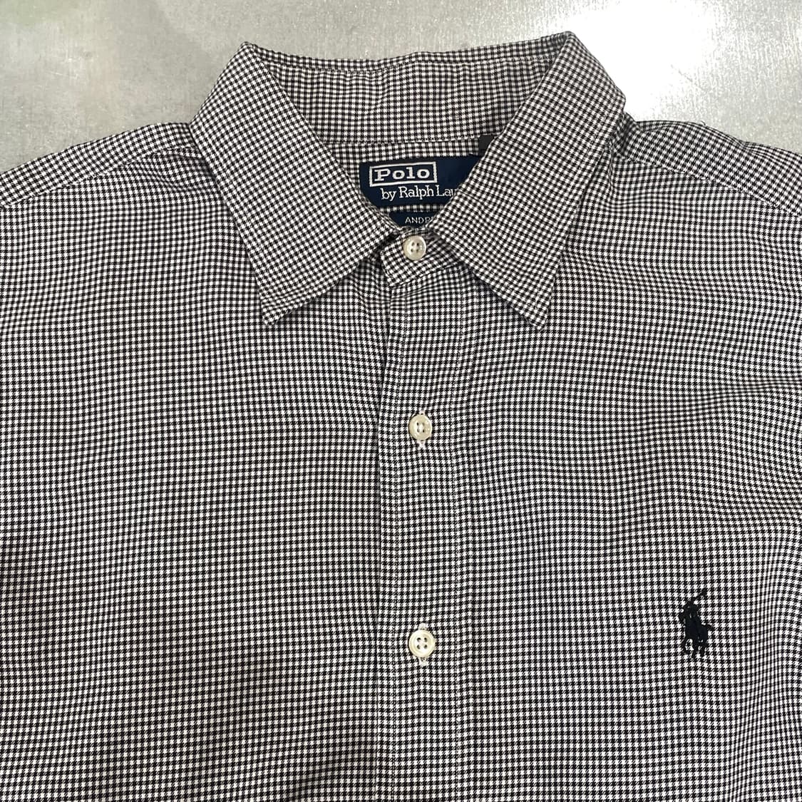 (16 1/2) POLO 폴로 랄프로렌 체크 셔츠 상품이미지7
