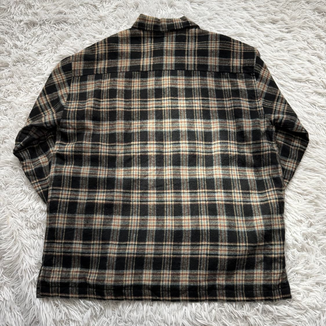 CONVERSE 일본빈티지 노드 체크 집업 체크 블루종 컨버스 겨울 자켓 상품이미지3