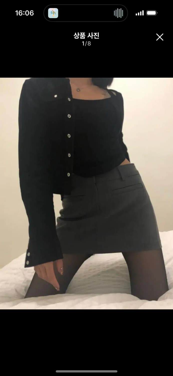 애즈온 로우라이즈 스커트 m 상품이미지2