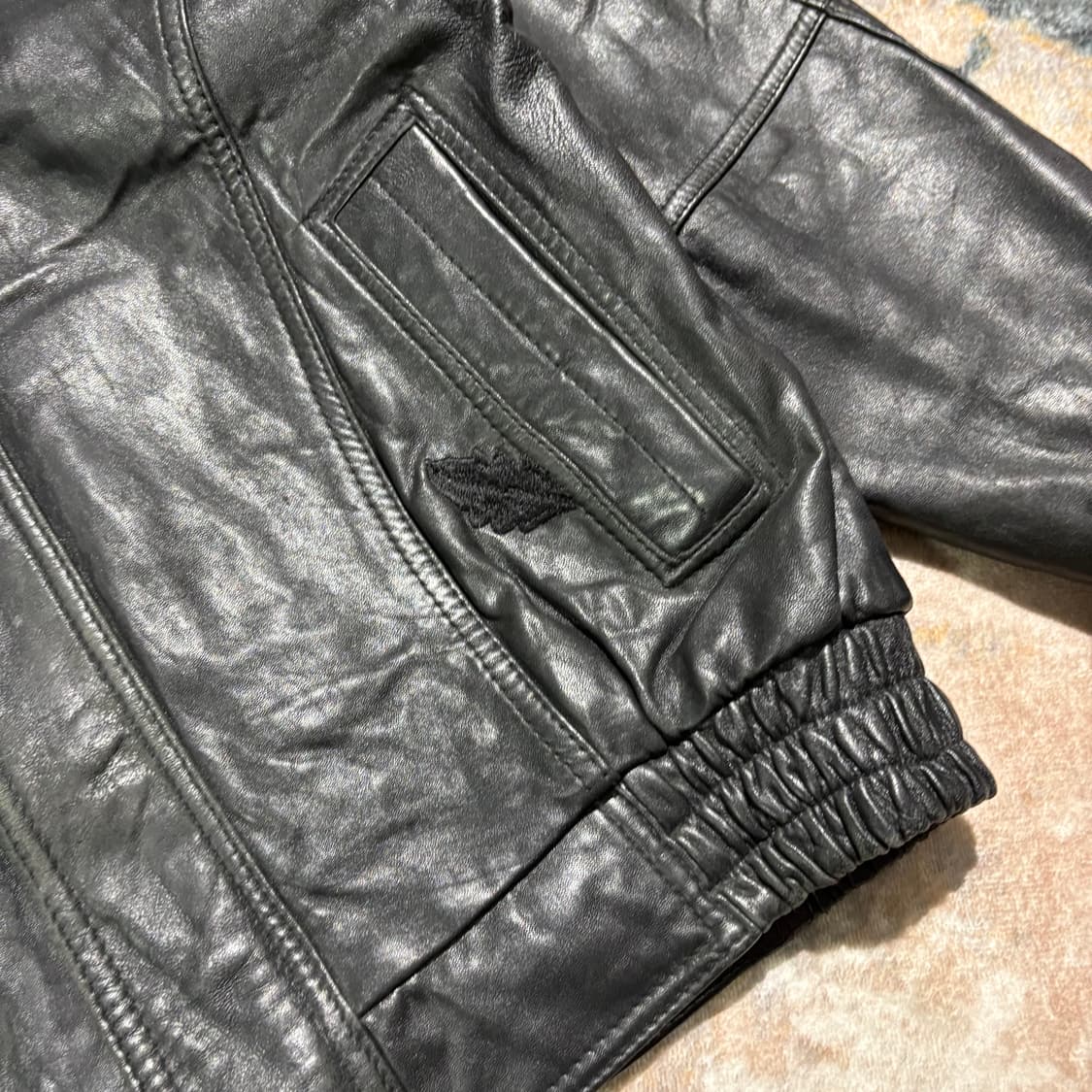 빈티지 양가죽 레더 봄버자켓 상품이미지3