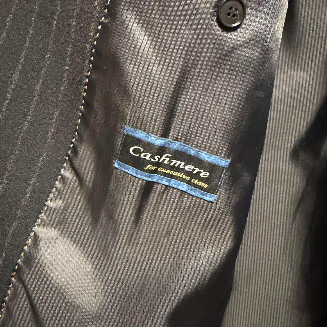 빈티지 캐시미어 롱코트 스트라이프 (105) 상품이미지4