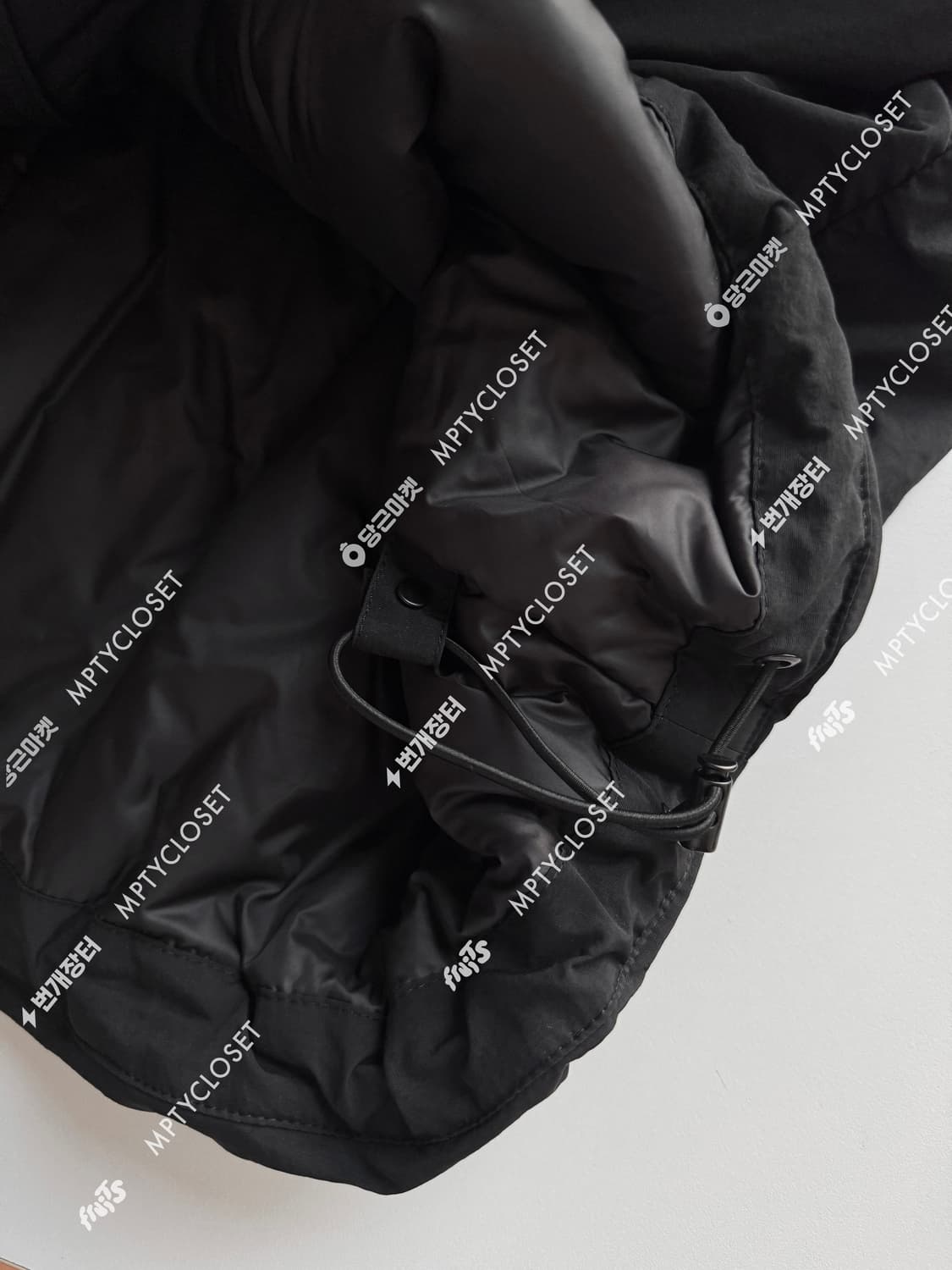 [48]  juun.j 준지 24fw 라이트 패디드 셔츠 자켓 점퍼 블랙 상품이미지8