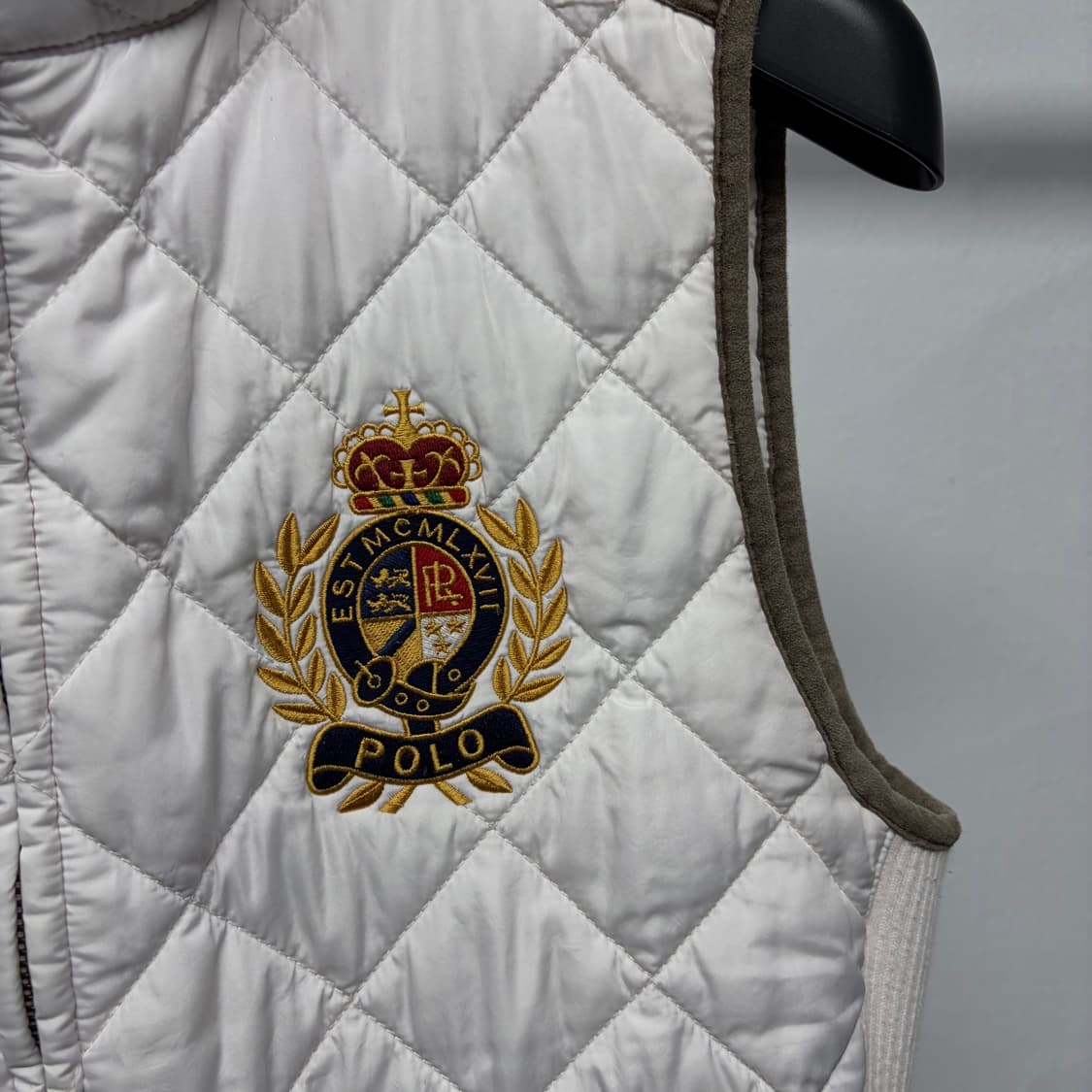 폴로 랄프로렌 스웨이드 퀄팅 베스트 상품이미지4