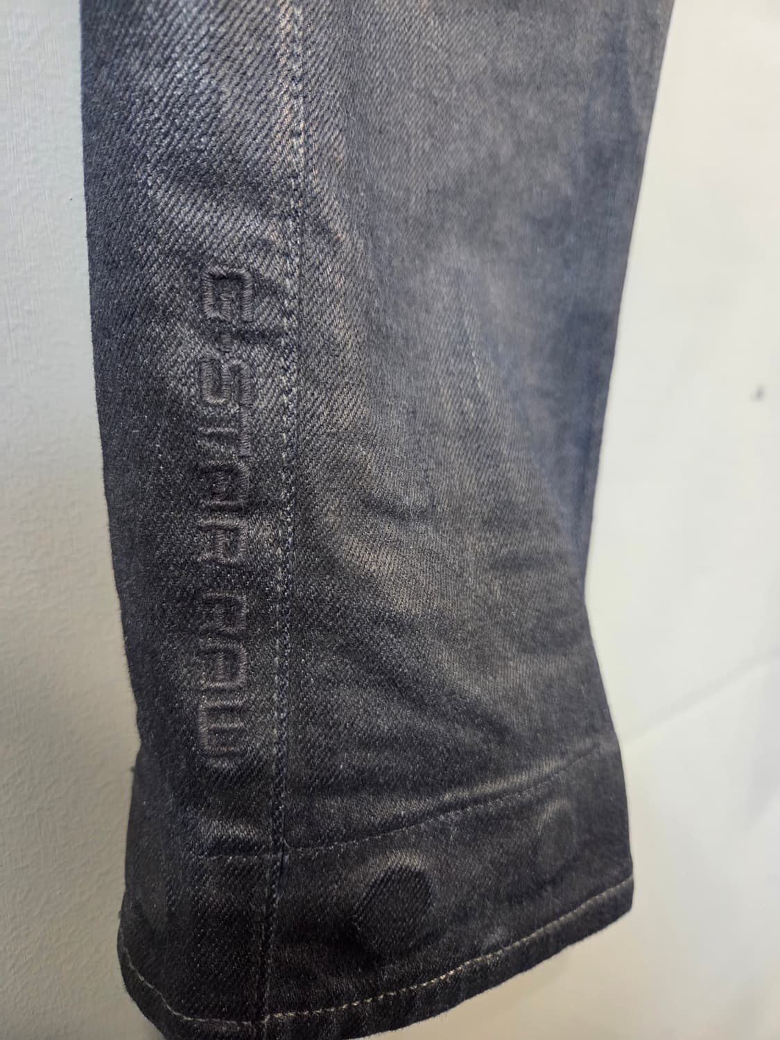 G-Star Raw 블랙 데님 청바지 사이드 지퍼(27)오일바지 상품이미지5