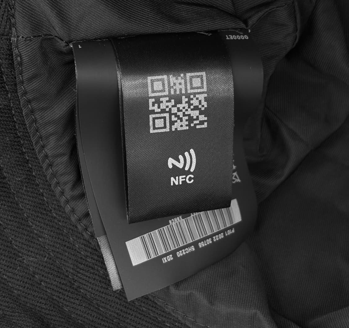 [S] 미우미우 로고 드릴 자수 코튼 데님 버킷햇 모자 블랙 화이트 상품이미지10