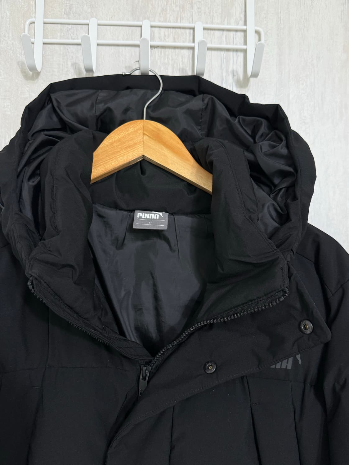 남성 M / 푸마 블랙 롱패딩 상품이미지4