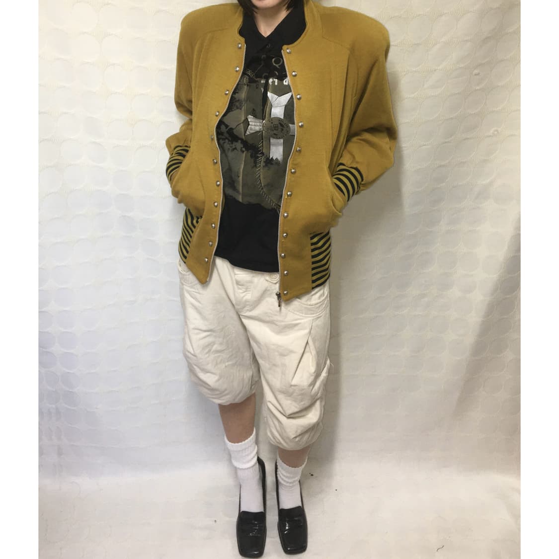 남녀공용 vintage 울 나폴레옹 재킷 상품이미지1