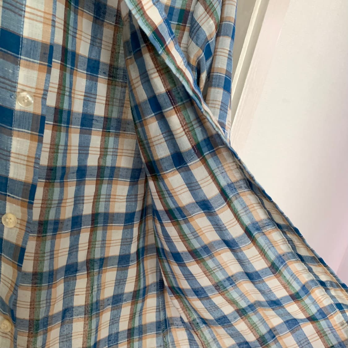 리바이스 70s 빈티지 웨스턴 포켓 반팔 체크 셔츠 상품이미지3