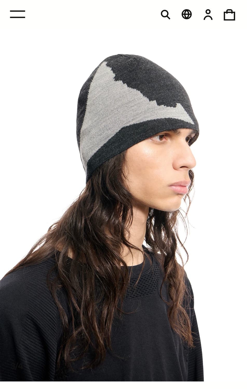 로아 x 아워레가시 워크샵 로고 울 비니 슬레이트 상품이미지2