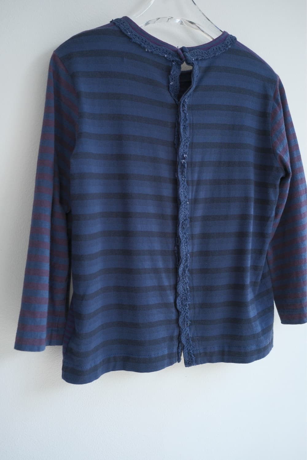 Crocheted motif back button top 상품이미지5