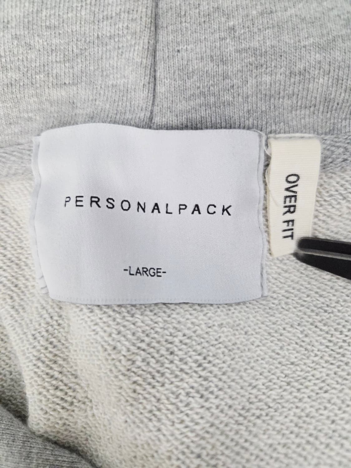 PERSONAL PACK 퍼스널팩 오버핏 투웨이 후드 집업 그레이 상품이미지7