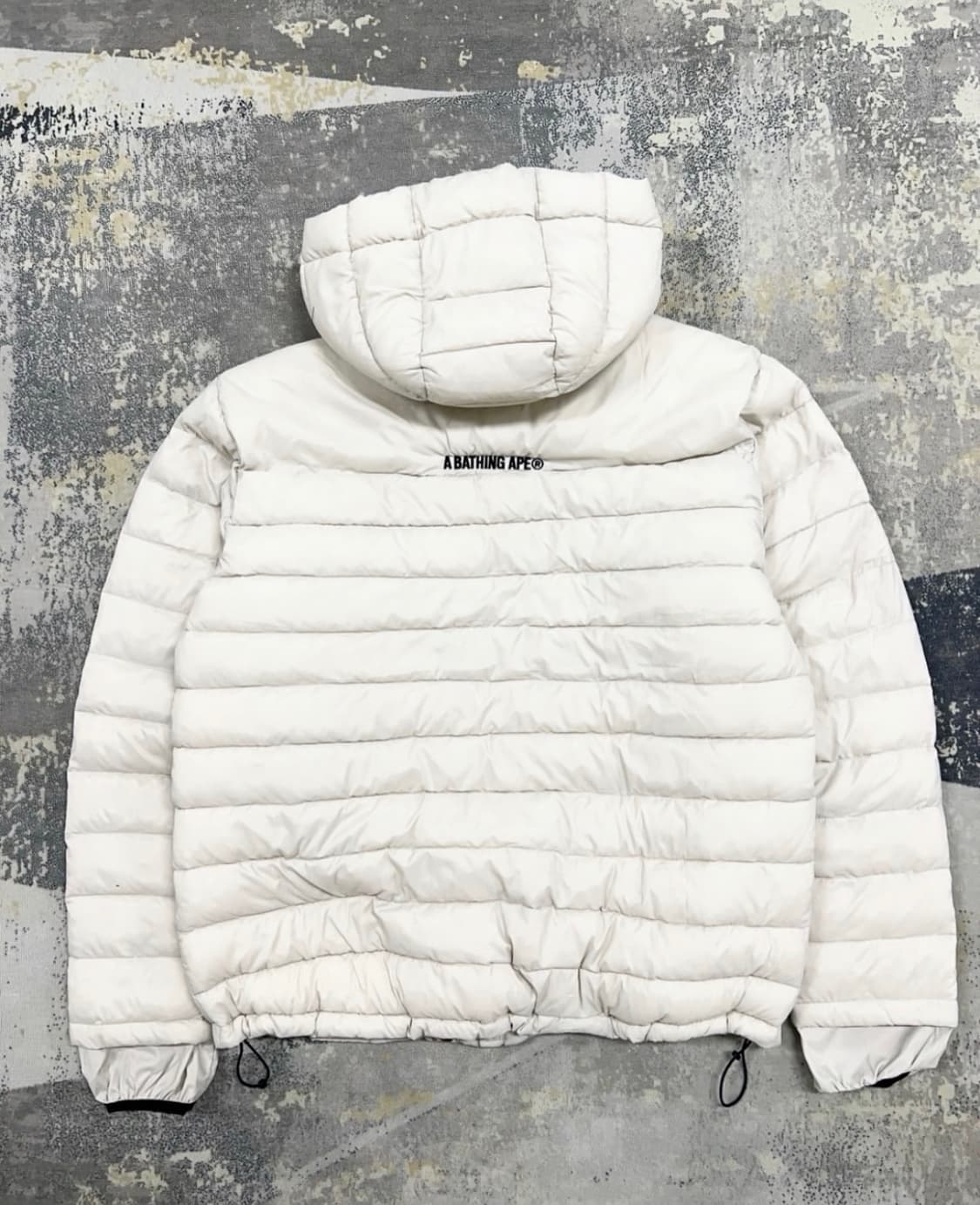 베이프 Bape 후드 포켓 경량패딩 아이보리 상품이미지3