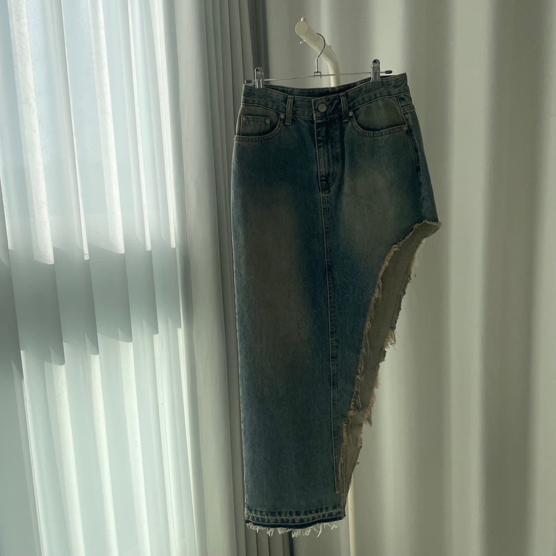 보헤미안 서울 데님 스커트 M 상품이미지6