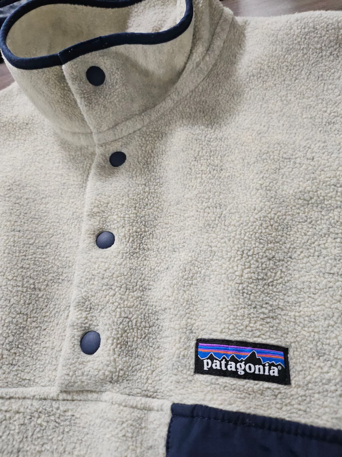 타고니아 신칠라 스냅티 플리스 풀오버 오트밀 헤더M 상품이미지2