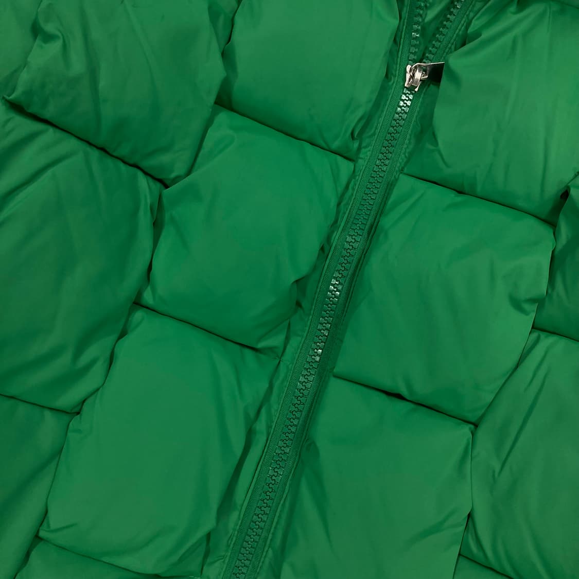 VTG 그린 컬러 패턴 푸퍼 패딩 상품이미지2