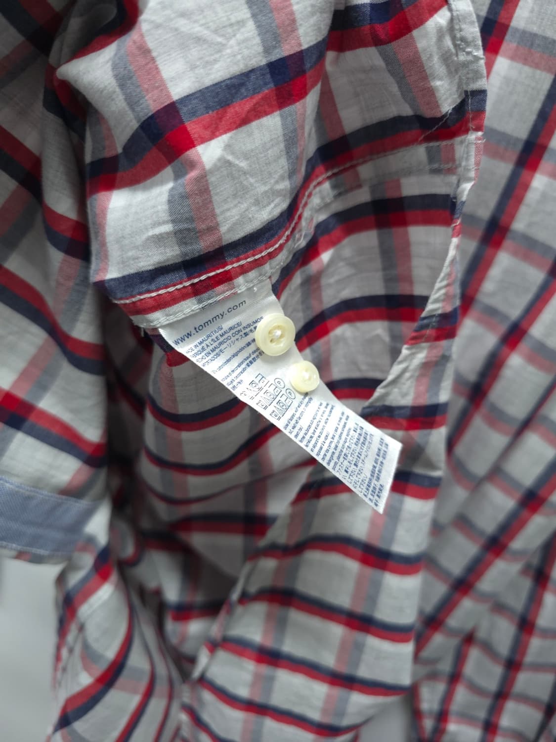 타미힐피거 남성 클래식 체크 남방 봄여름 셔츠 (105~110) 상품이미지10