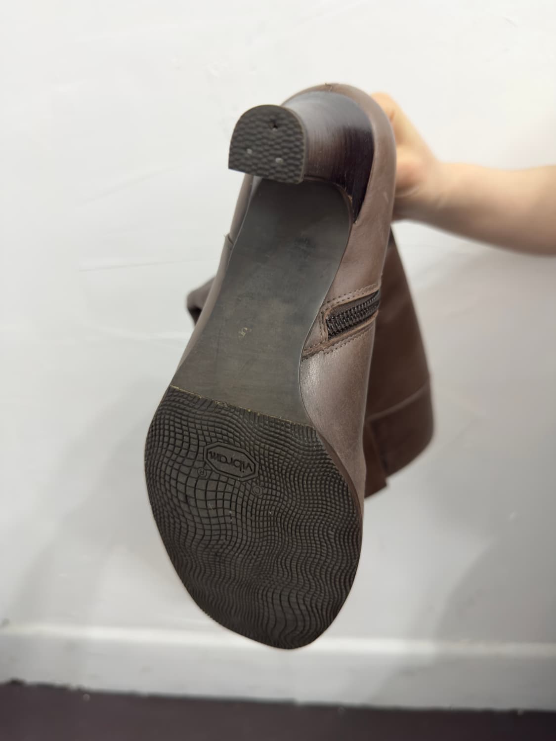 design leather vibram boots 상품이미지6