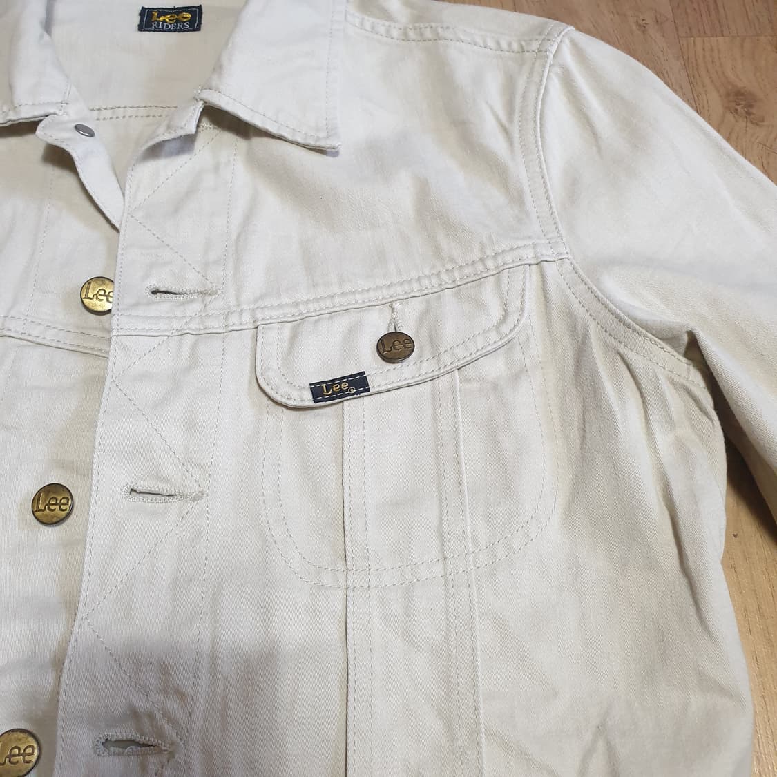 lee 트러커자켓 데님자켓 에크루 아이보리 상품이미지2