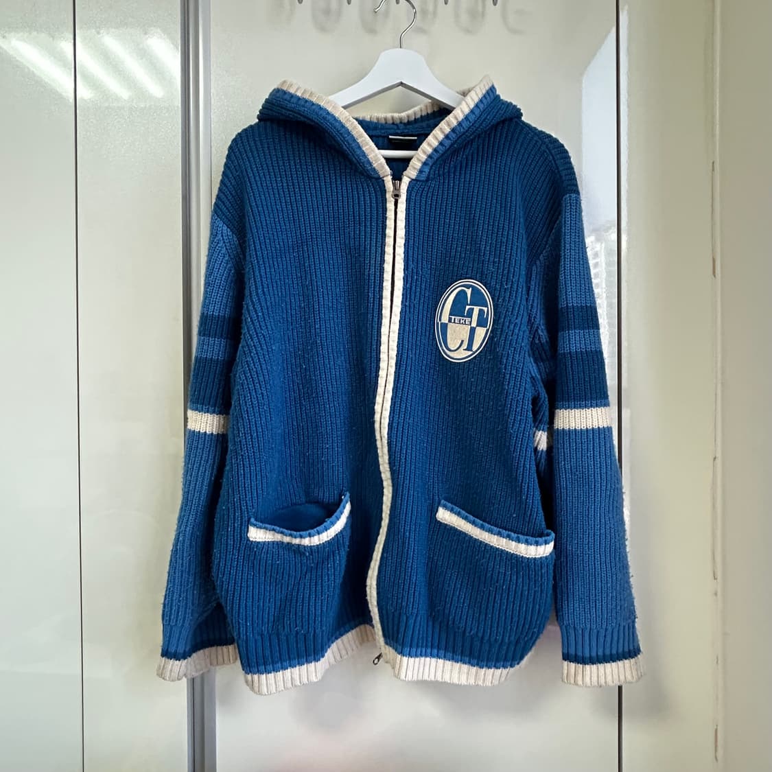 테켓 니트집업 후디 상품이미지7