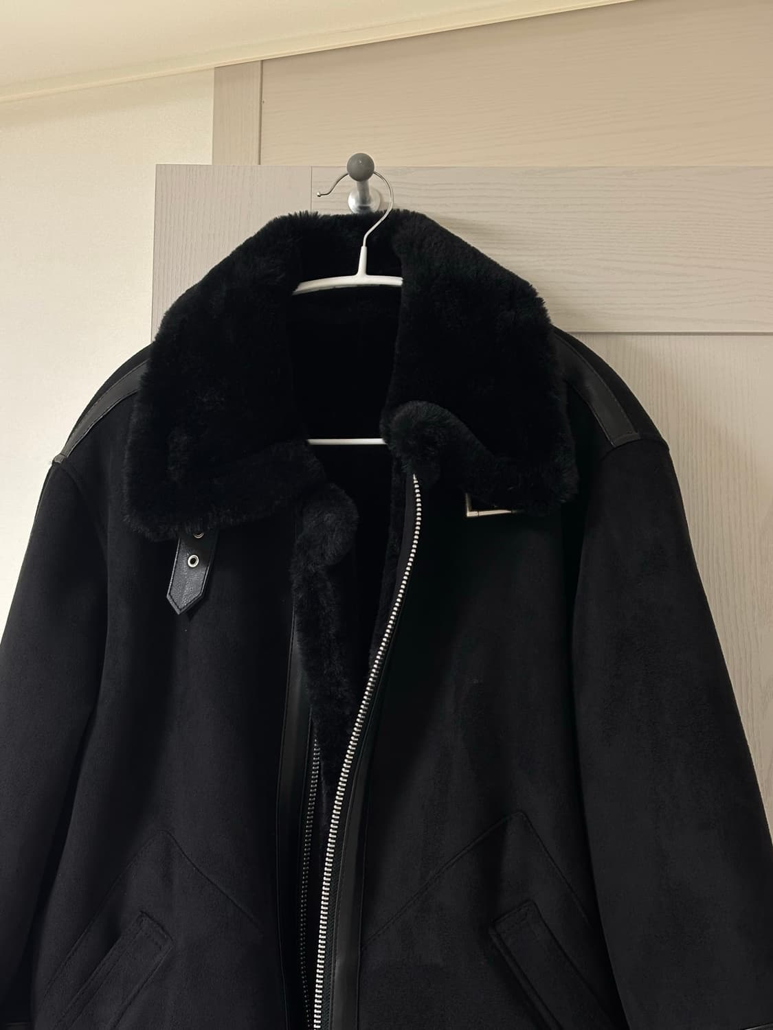 도프제이슨 스웨이드 무스탕 블랙M 상품이미지3