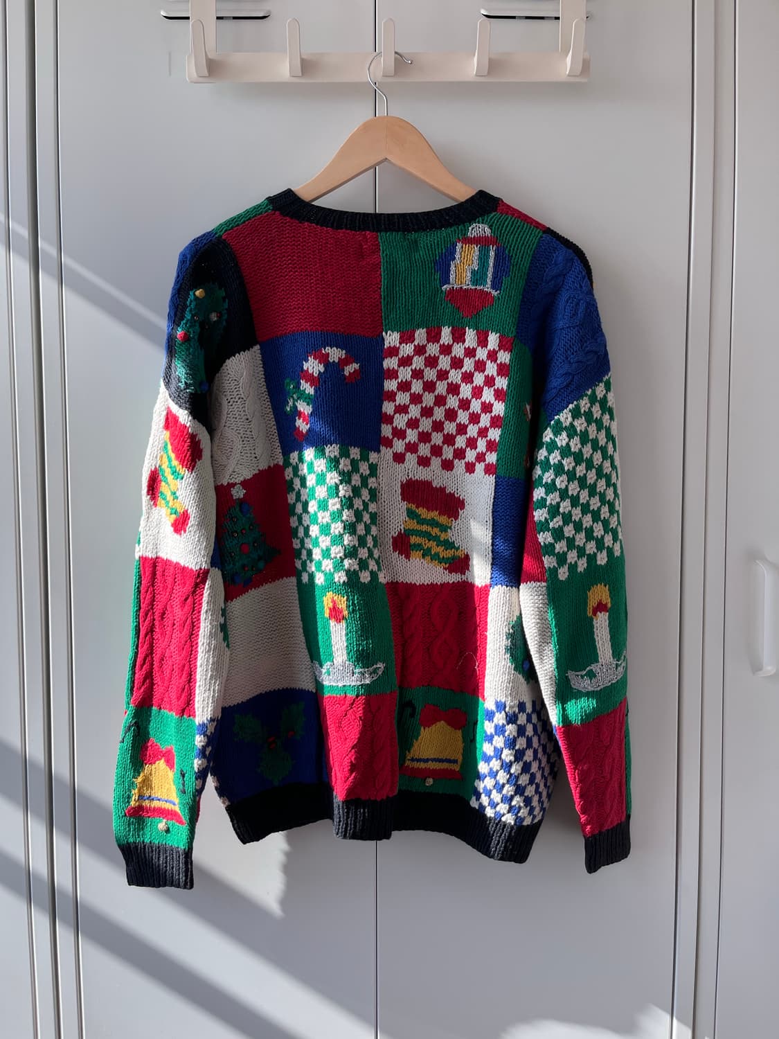 Westbound 체크블록 핸드메이드 니트 가디건  상품이미지9