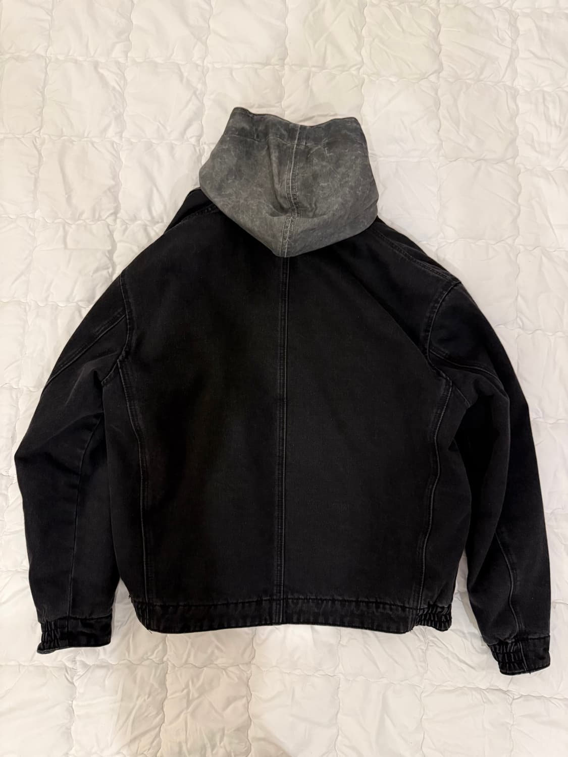 시리즈 데님 후드 트러커 블랙 상품이미지2