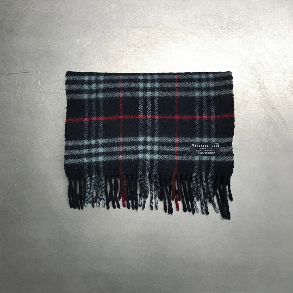 버버리 정품 램스울 머플러 네이비 상품이미지2