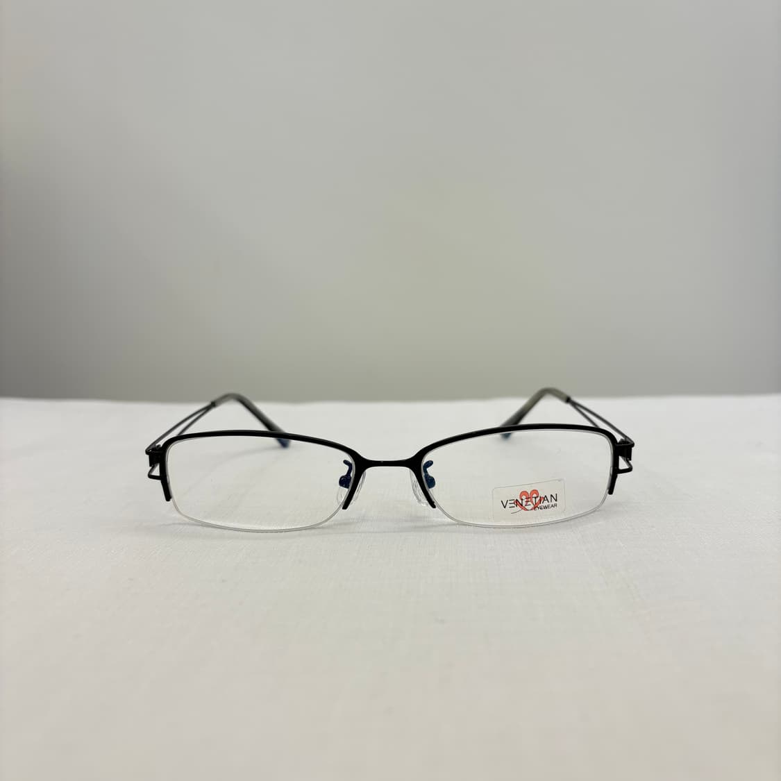 VENETIAN 블랙 반무테 빈티지안경 상품이미지1