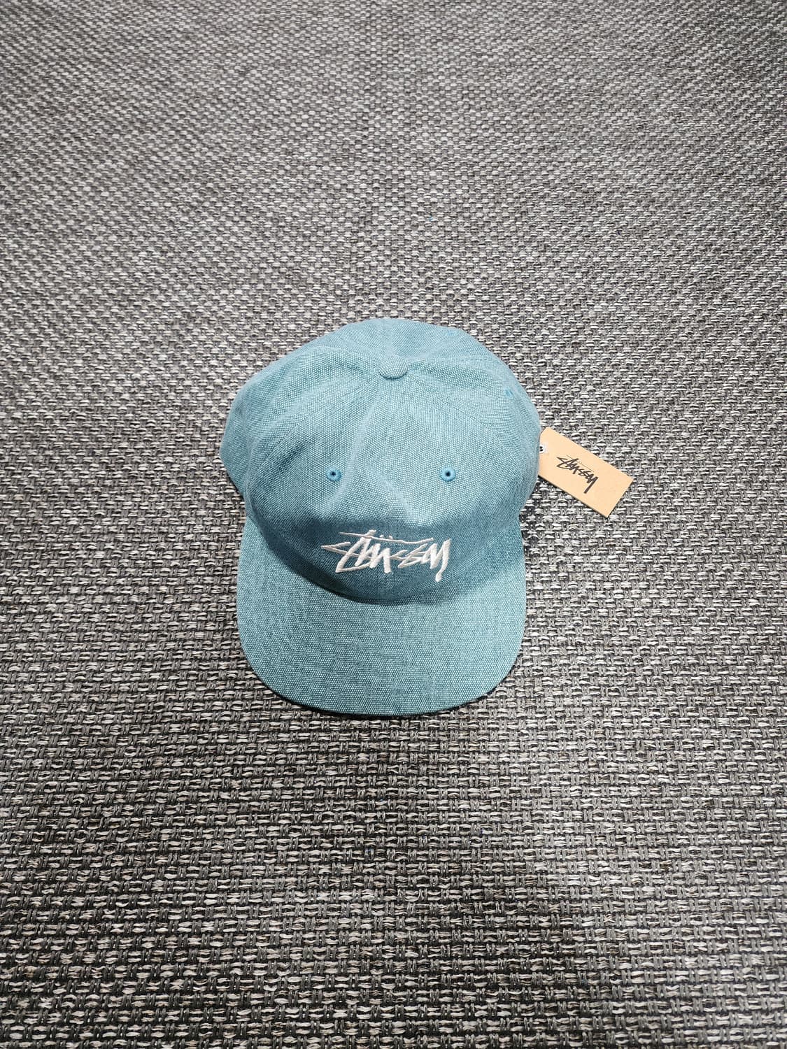 스투시 워시드 데님 볼캡 블루 색상 새상품 상품이미지1