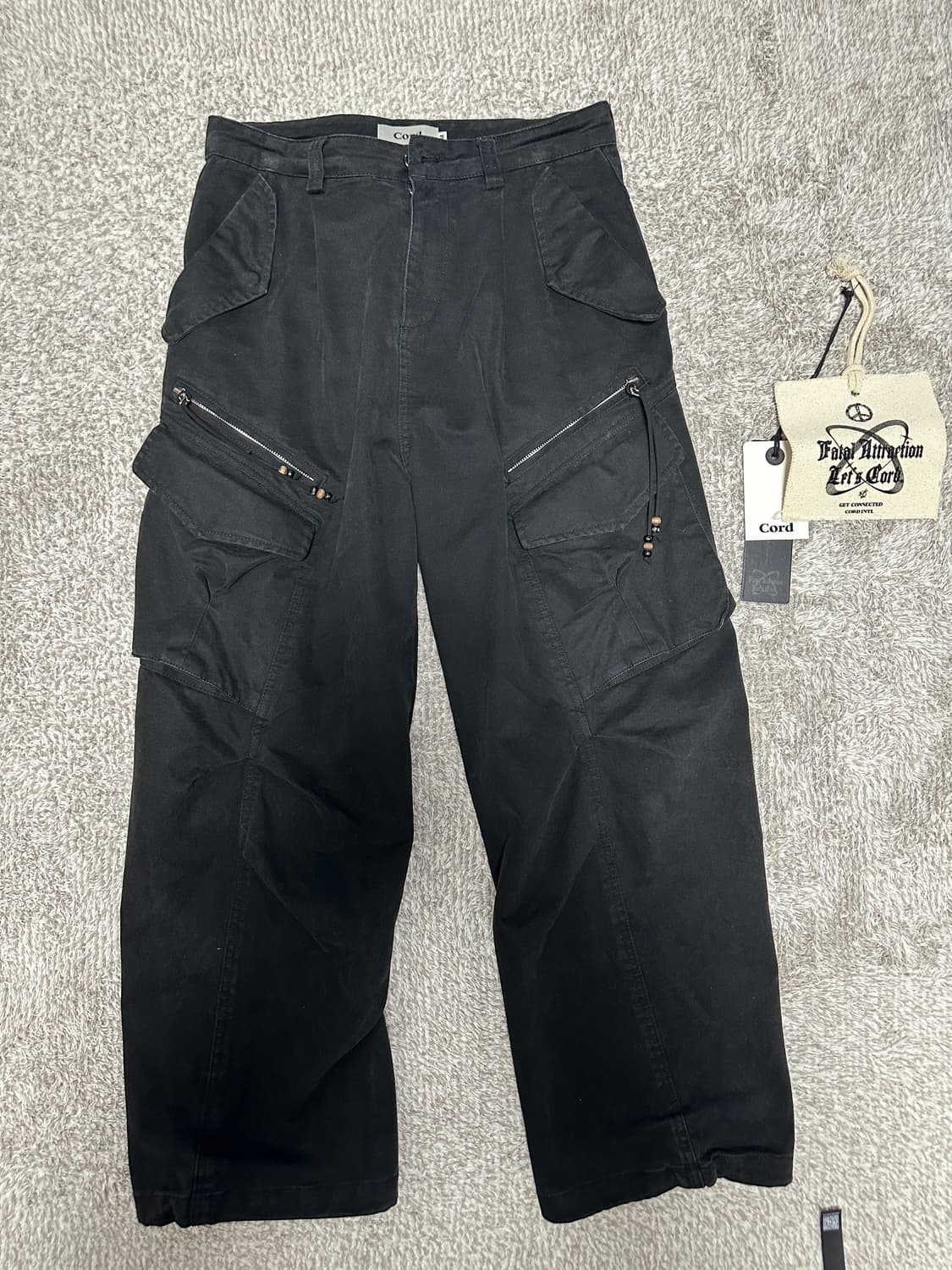 Cord 코드 FARS COMFY CARGO PANTS 블랙 M 상품이미지6