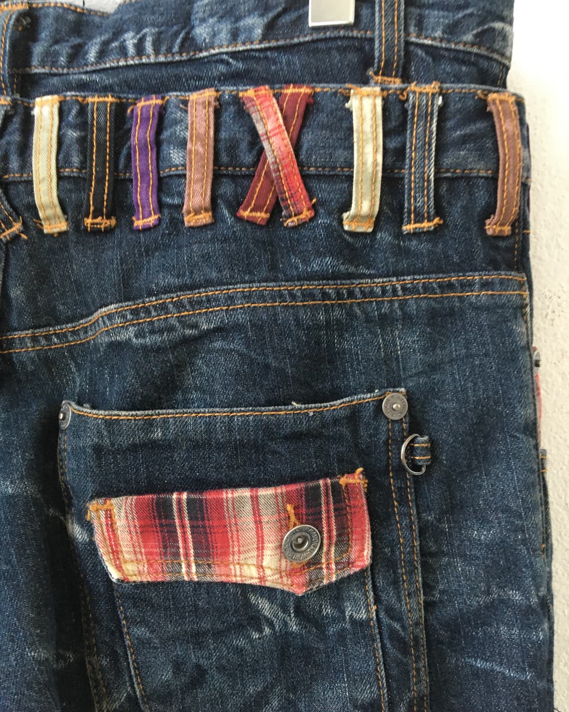Double waist washing denim pants 상품이미지7