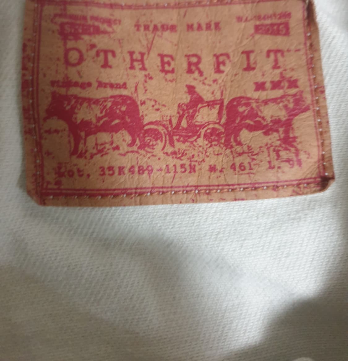 아더피츠 오버핏 트러커 데님 자켓 크림 (XXL) 상품이미지5