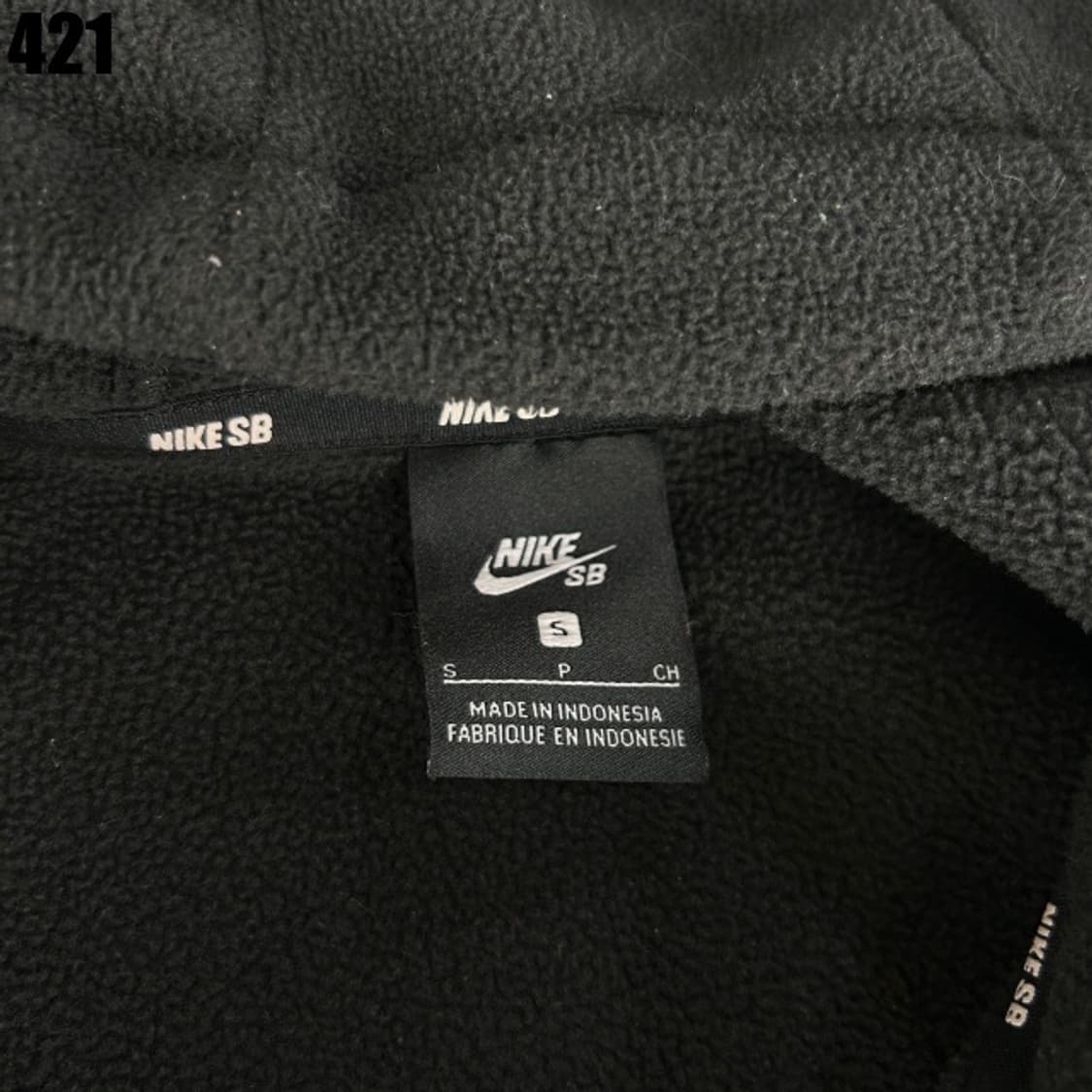 나이키 블랙 플리스 집업  상품이미지2