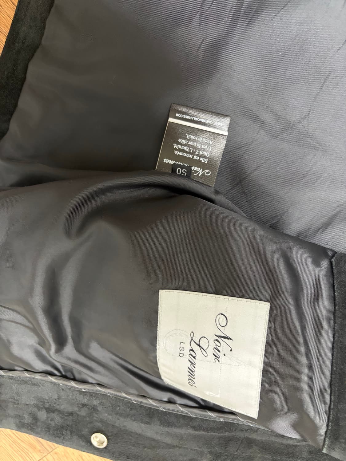 느와르라르메스 스웨이드 자켓 블랙 50 상품이미지4