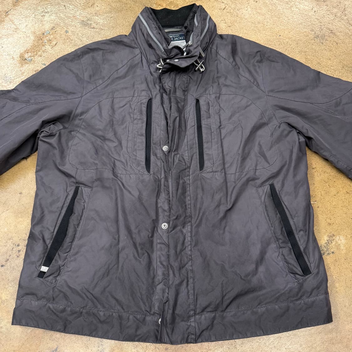 [정품] 제냐스포츠 회색 바람막이 아웃도어 자켓 b10 상품이미지3