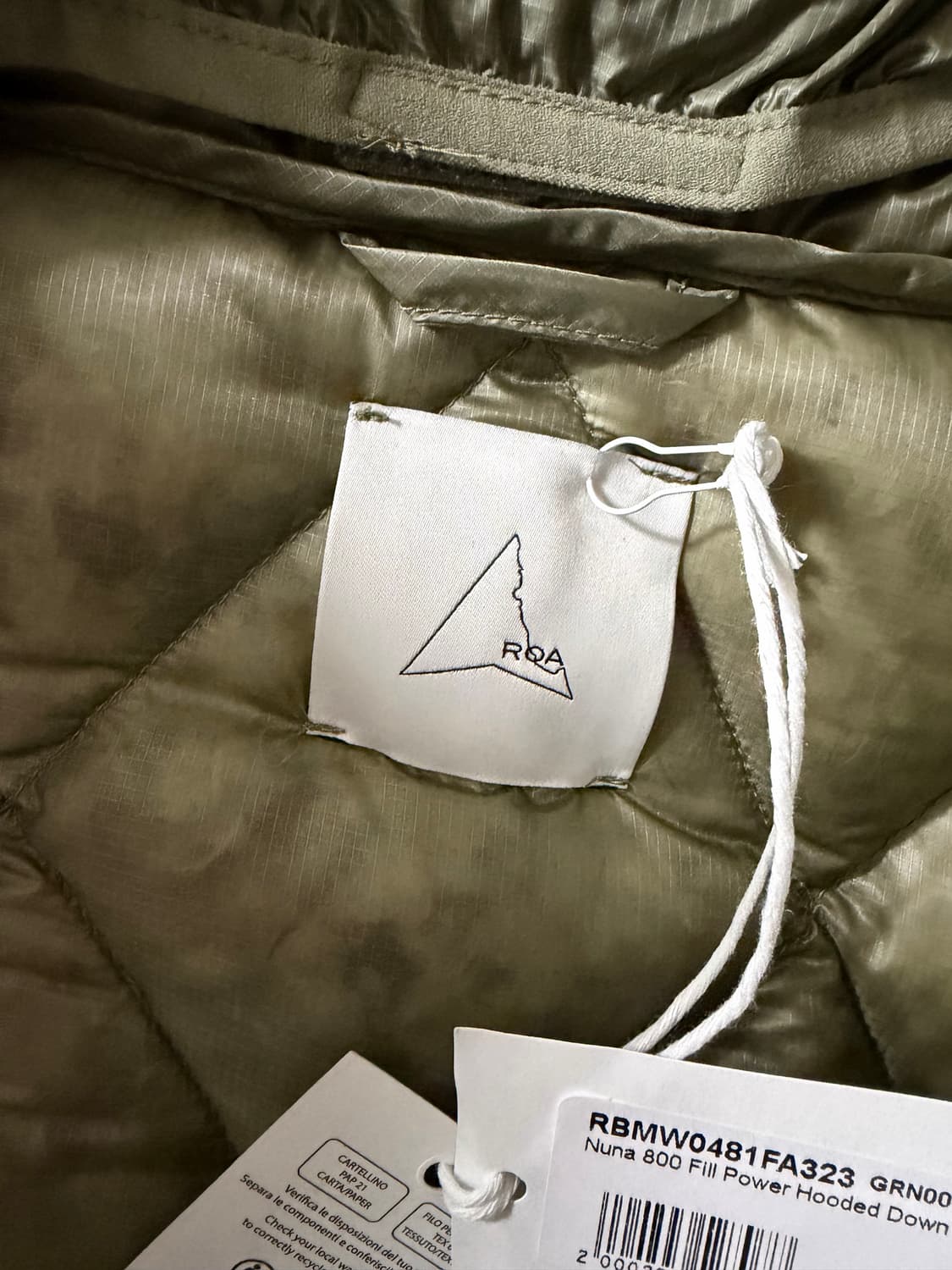 [XL] 로아 하이킹 Nuna 800Fill 패딩 (세이지 그린) 상품이미지3